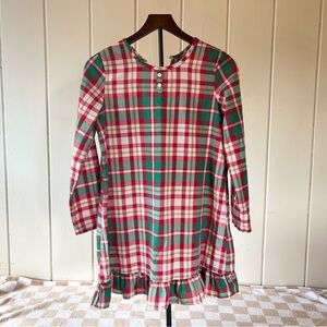 Plaid girls Pajamas Nightgown with shorts, size 10/12